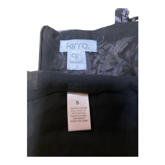 Kirra women’s black & gray flirty ruffled sleeveless, tie back camisole top - Picture 7 of 8